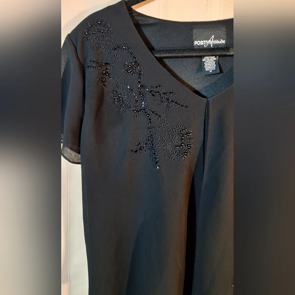 POSITIVE ATTITUDE Black Maxi Dress - Picture 4 of 9